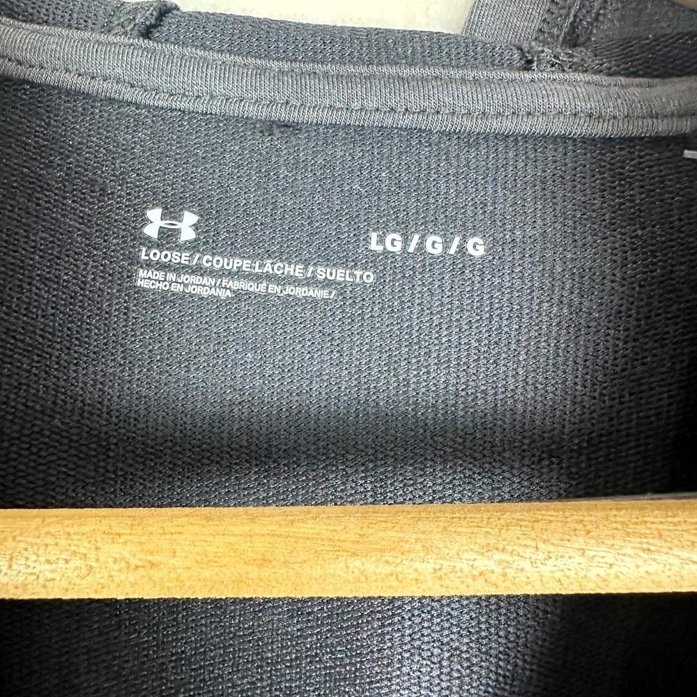 Under Armour Women's Full Zip Hoodie L Loose Fit Gray UA Logo NWT Athleisure - Picture 4 of 11